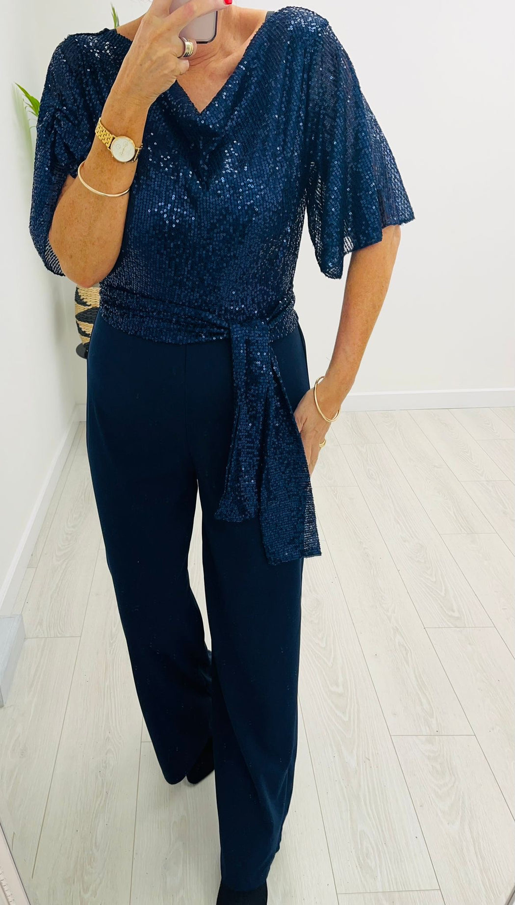 Navy Gracie jumpsuit