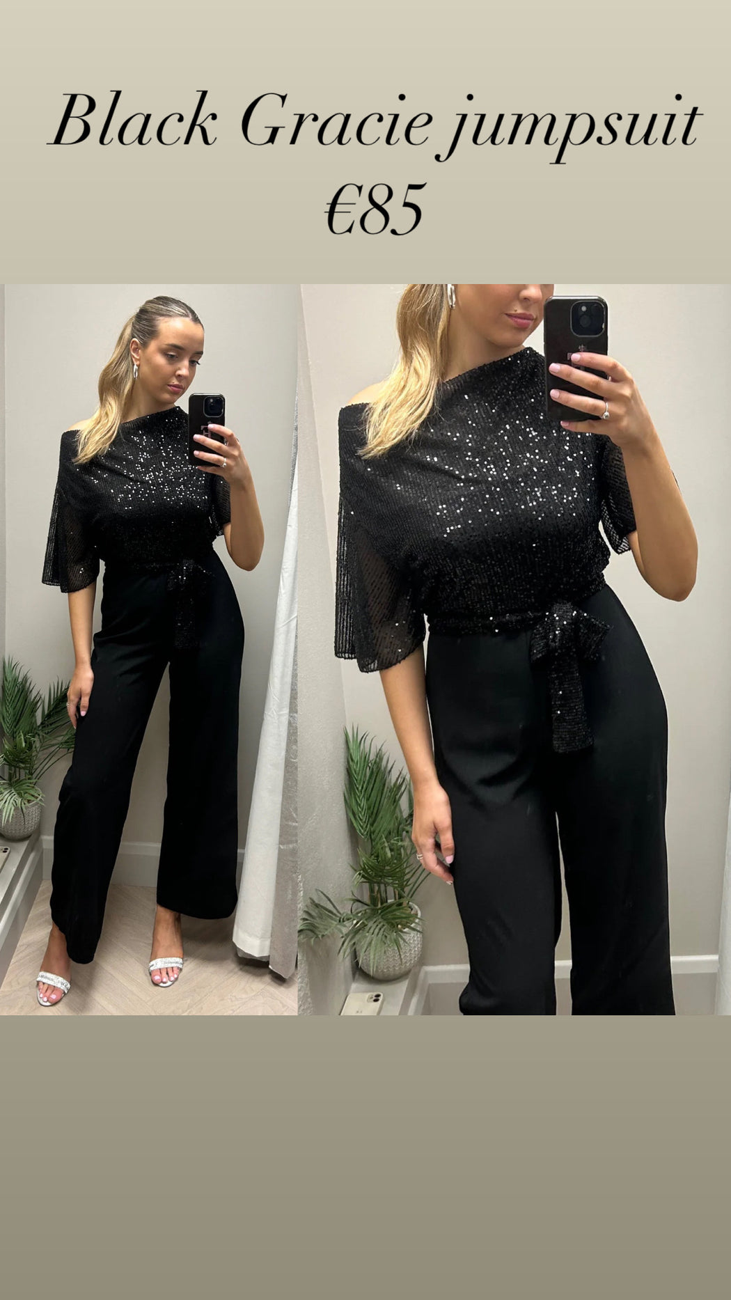 Black  Gracie jumpsuit