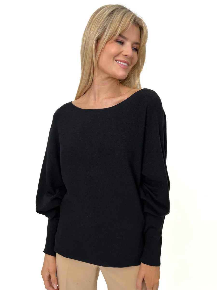 ELBA BLACK  KNIT JUMPER