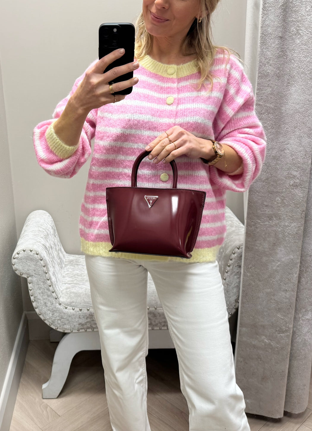 Guess arnela mini burgundy NY949675