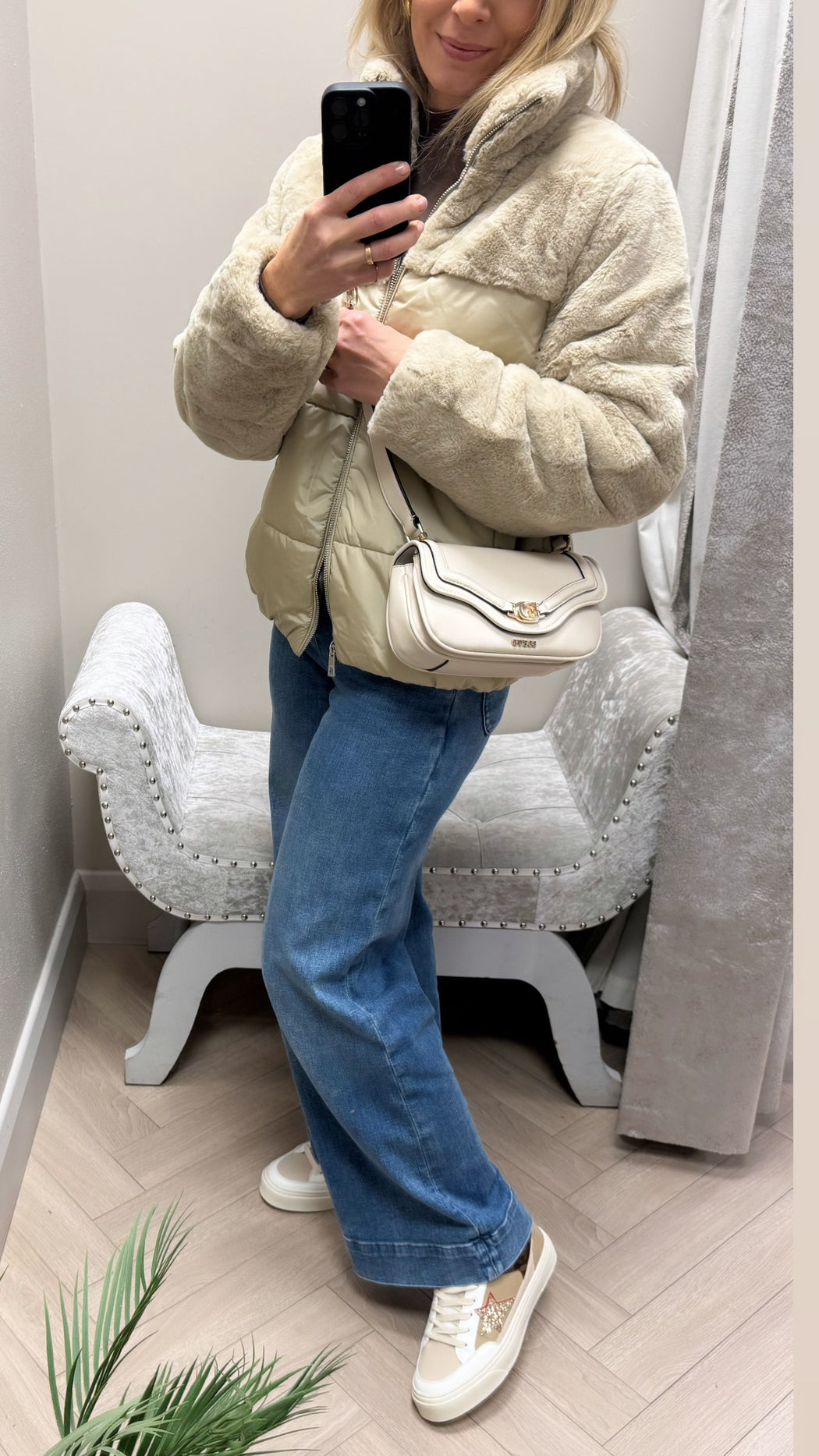 Popperes beige jacket