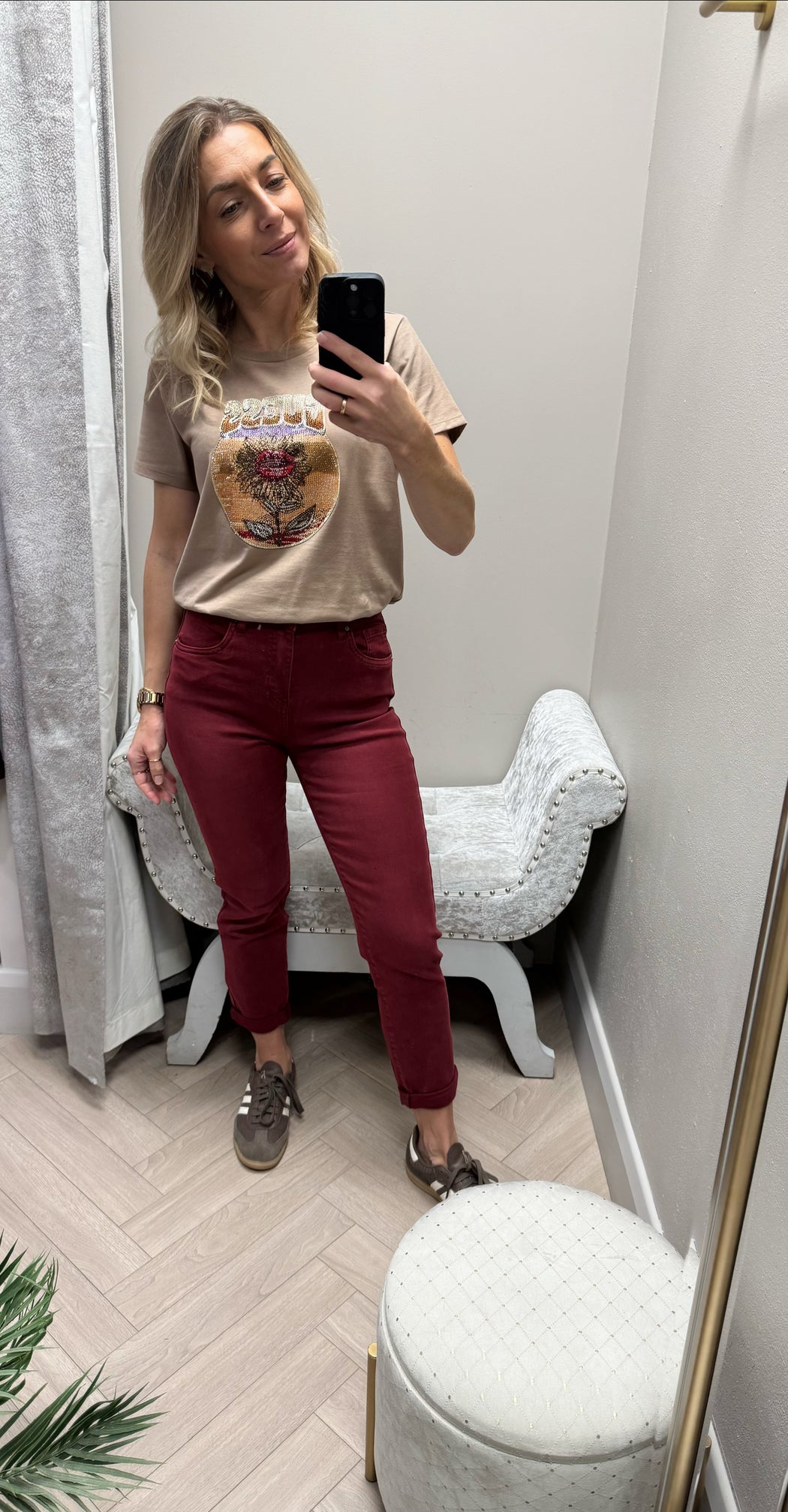 Toxic wine boyfriend fit jeans