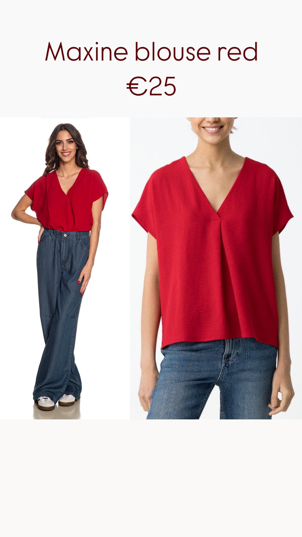 Maxine blouse red