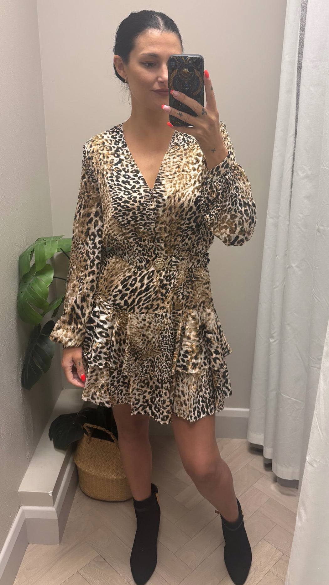 Guess leopard Clarisse flare dress