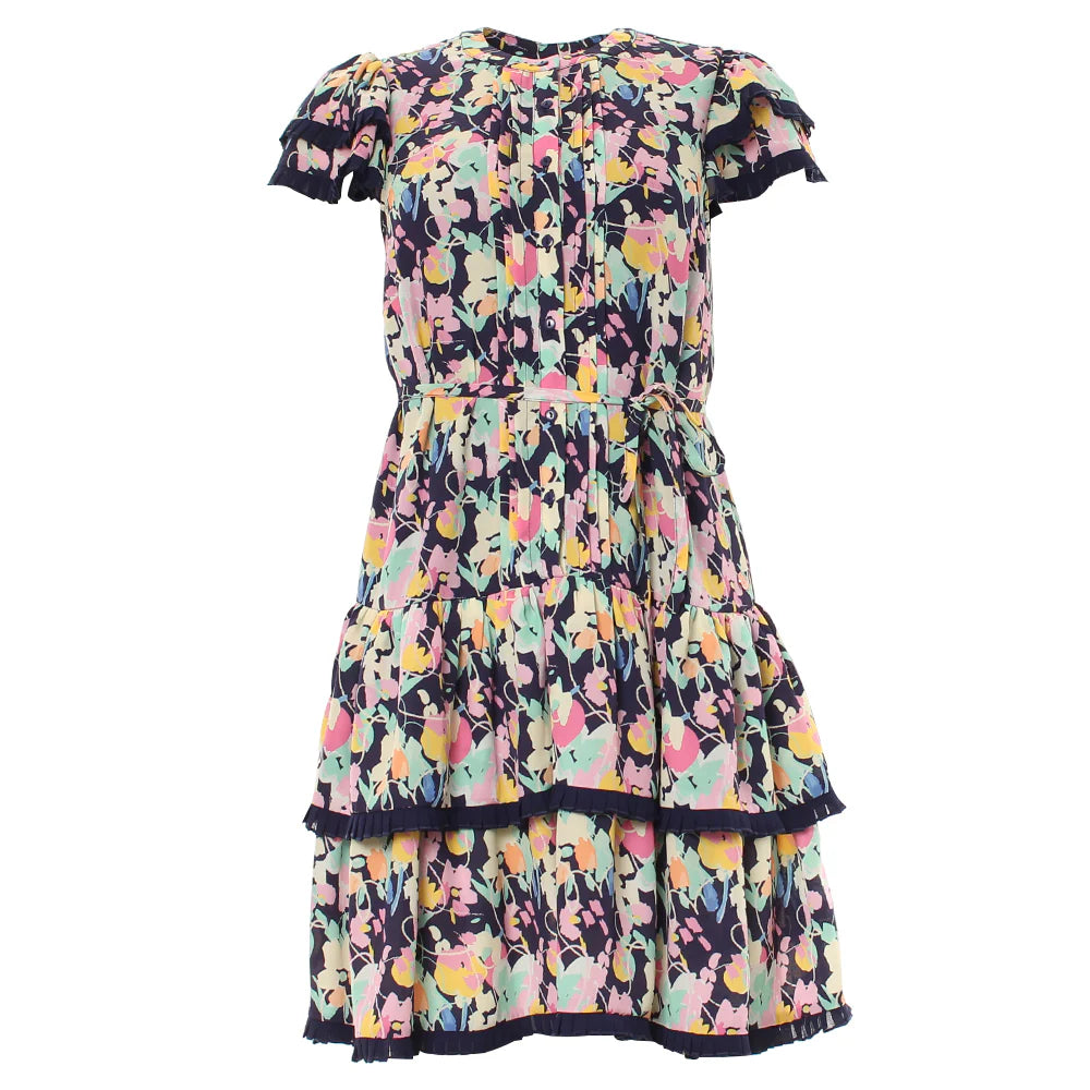Eliana navy print Dress
