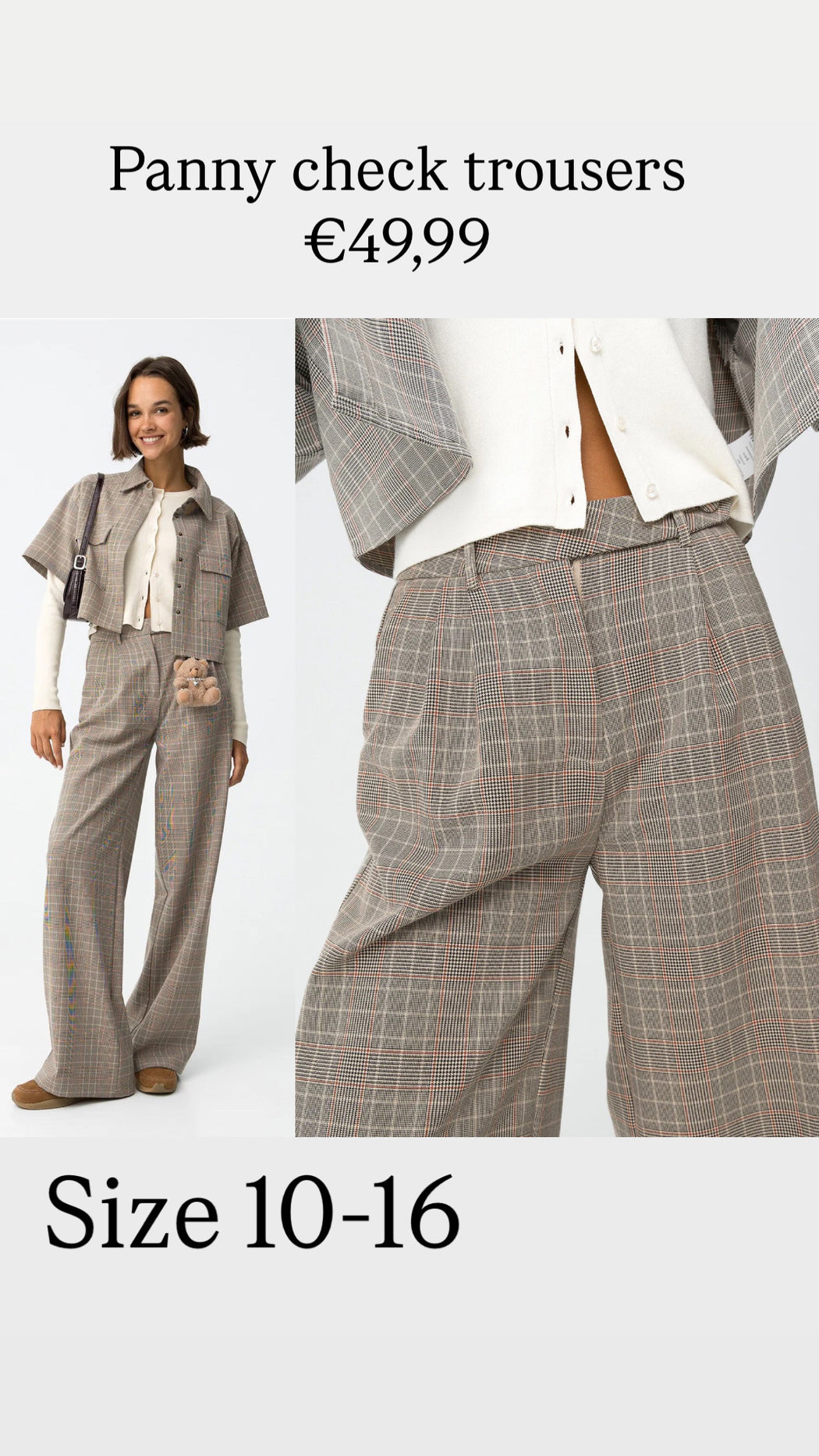Panny check trousers
