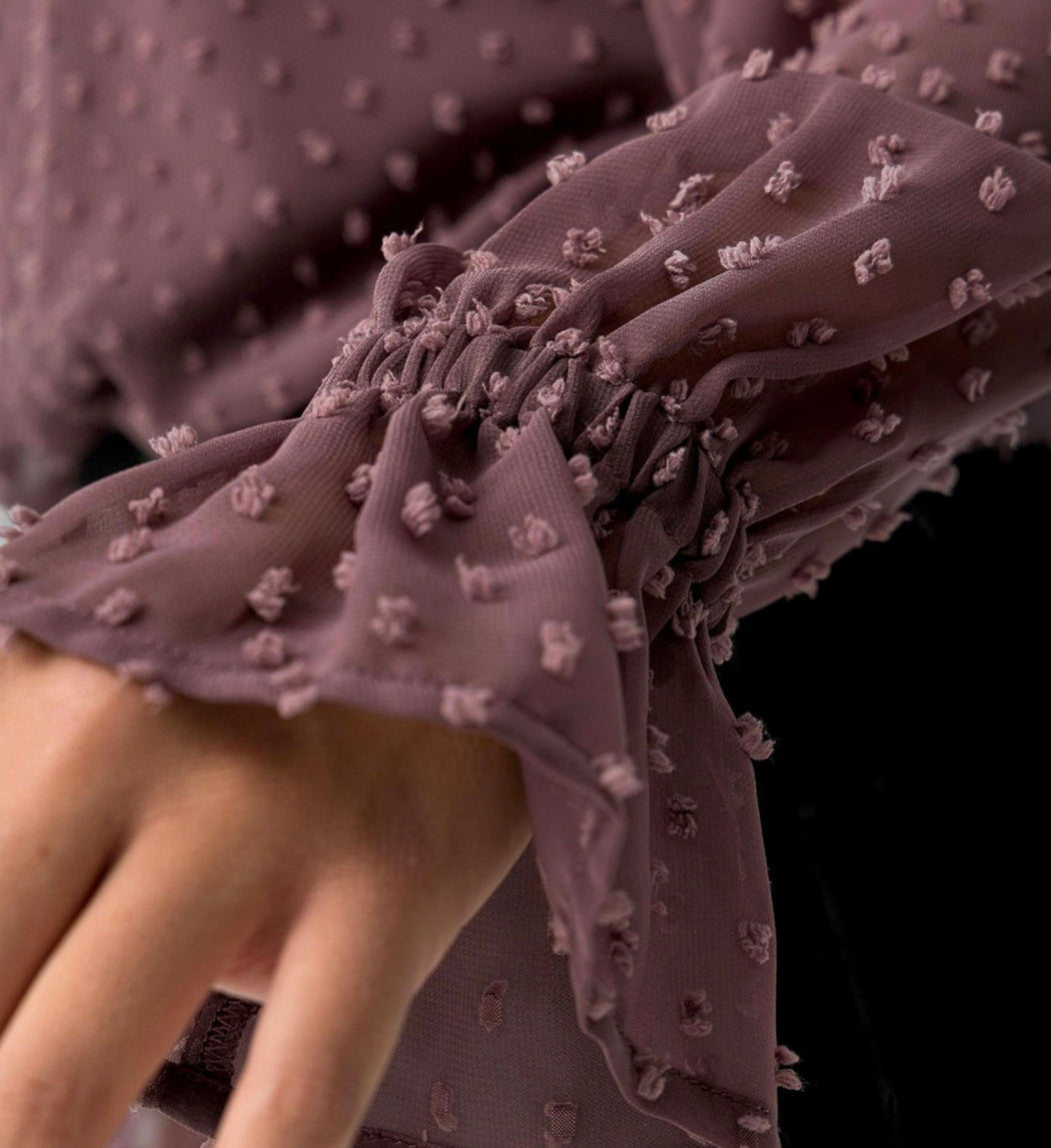 Laurinda mauve blouse