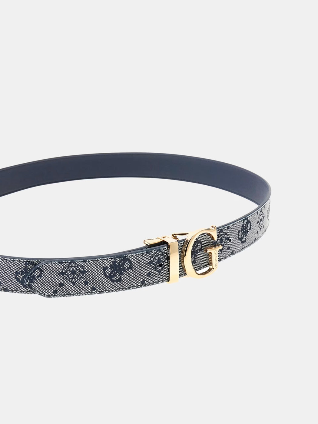 Guess reversible navy Neda 4G Peony Logo Belt bw9267p5330