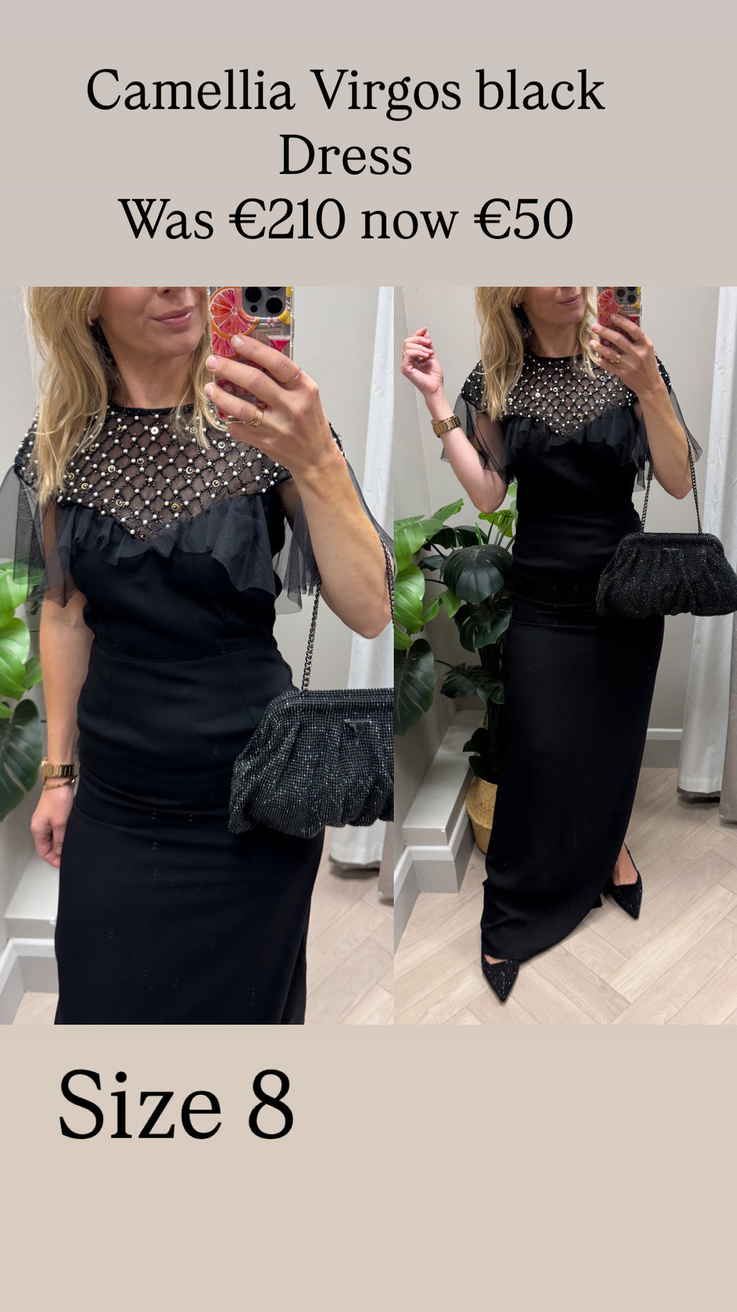 Camellia Virgos black Dress