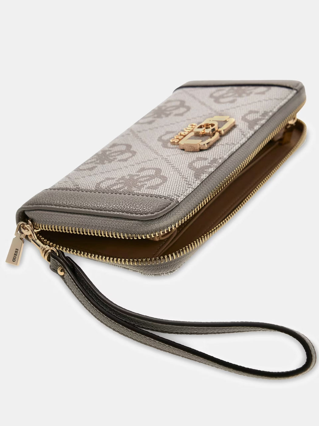 Guess dark taupe karnilla logo wallet os9901146