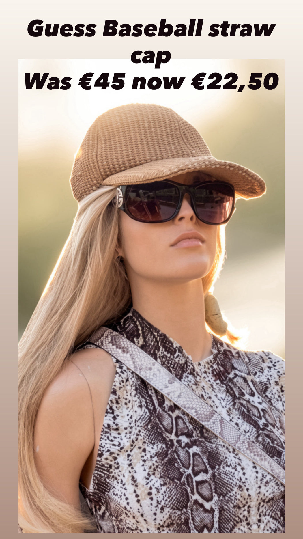 Guess Baseball straw cap AW5506POL01 - TAU