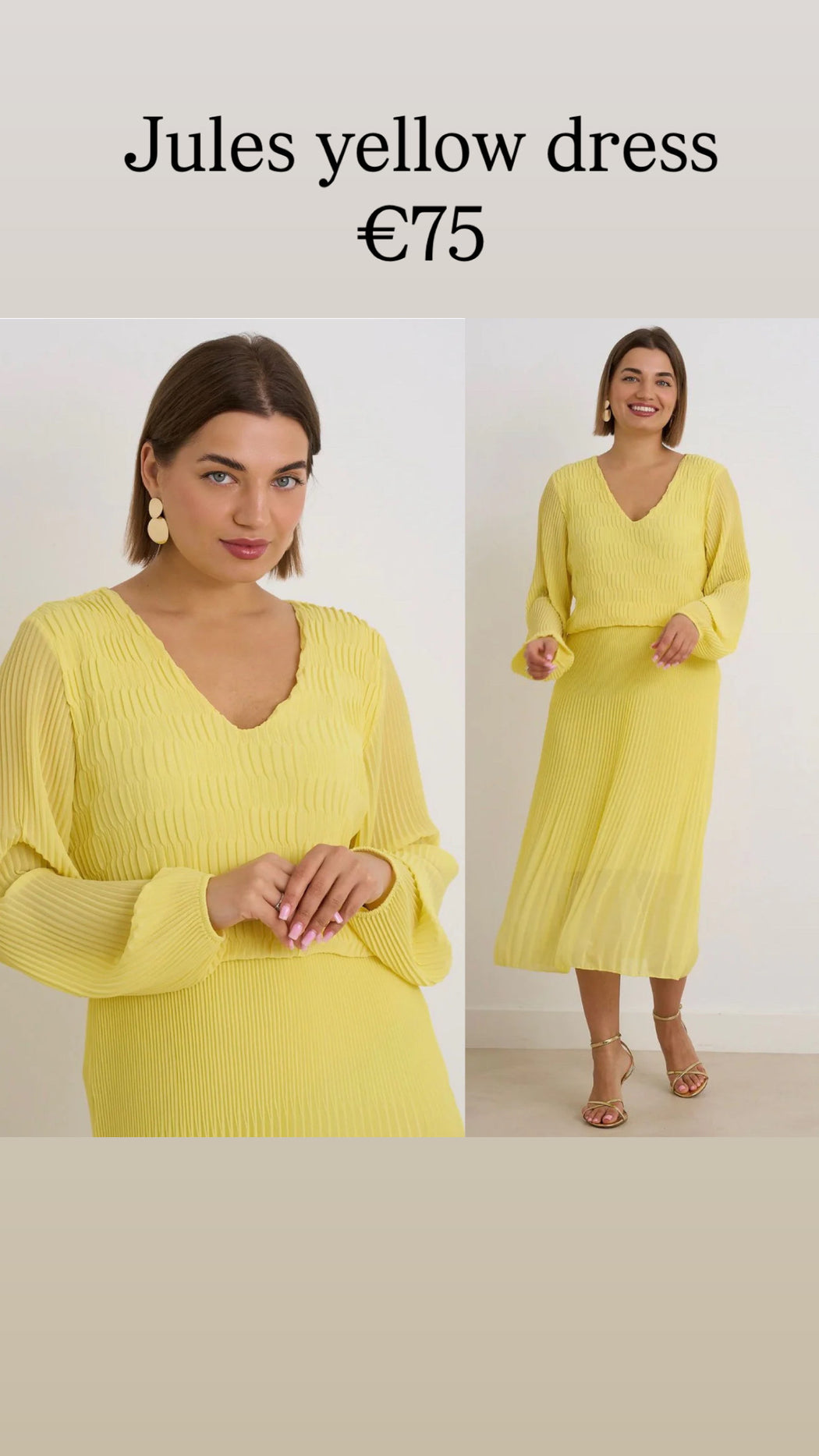 Jules yellow dress