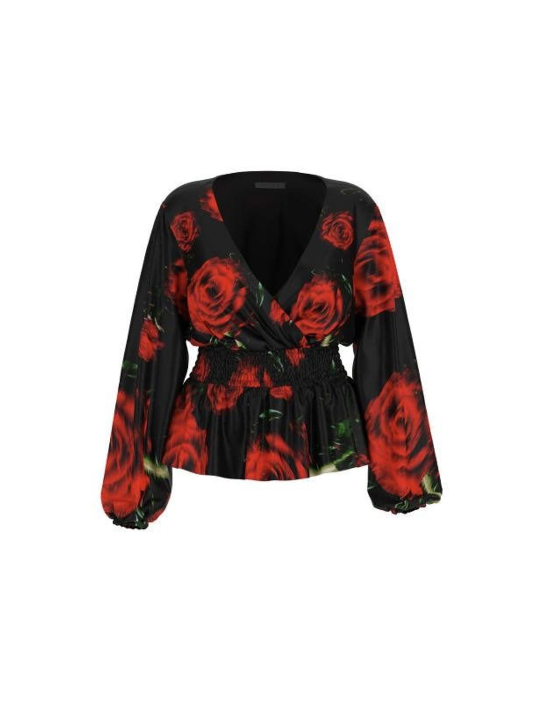 Guess mishka printed chiffon top W5RH71WGX0