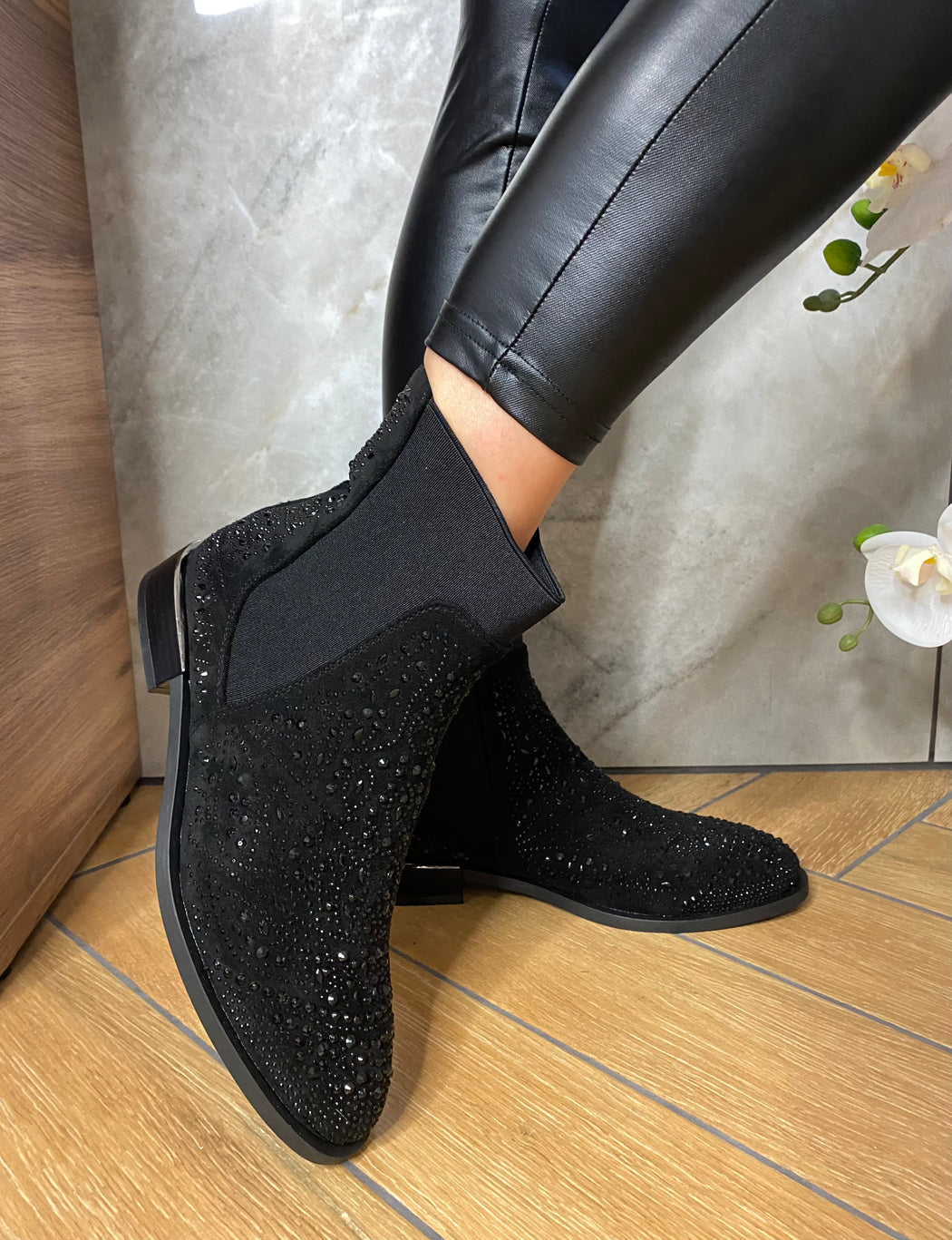 Yuni one ink gems ankle boots