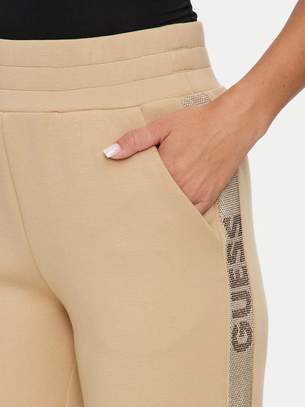 Guess Victoire scuba beige joggers W5RB00KBYE2