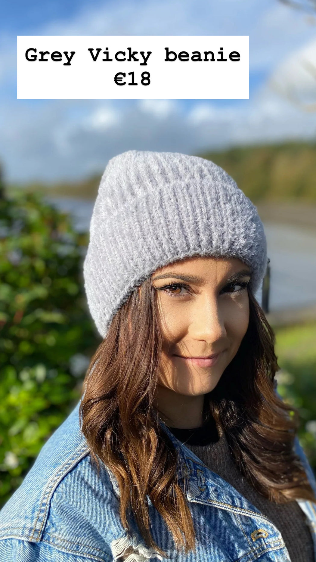 Grey Vicky beanie