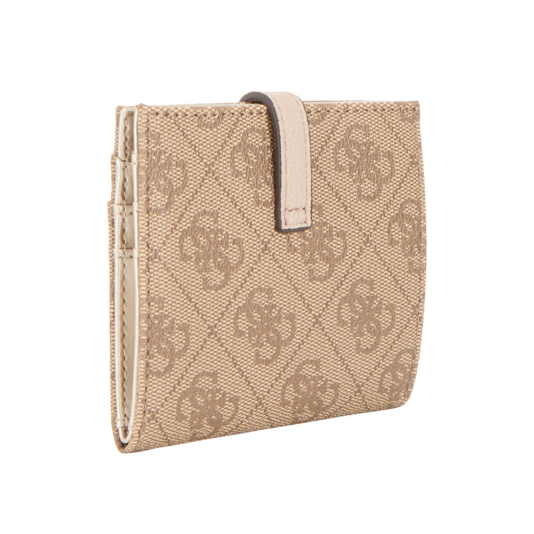 Guess latte logo laurel mini wallet