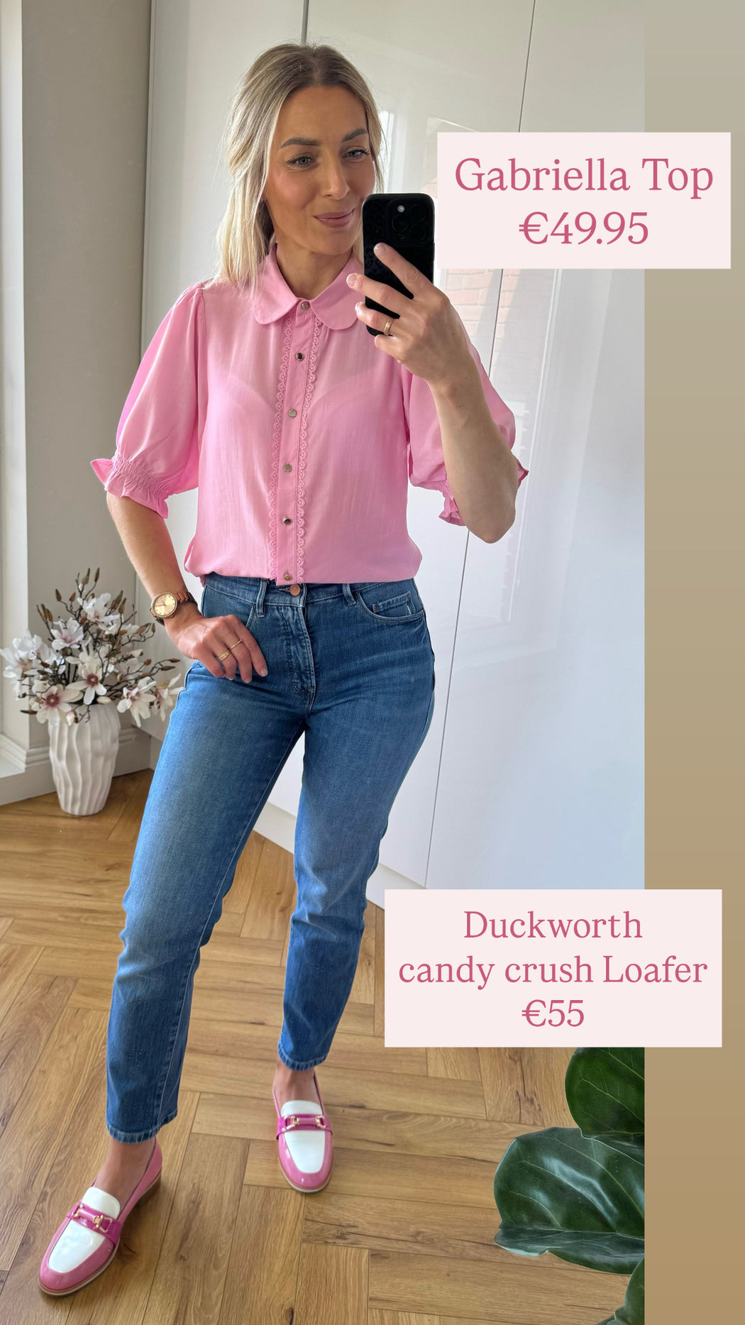 Gabrielle shirt pink