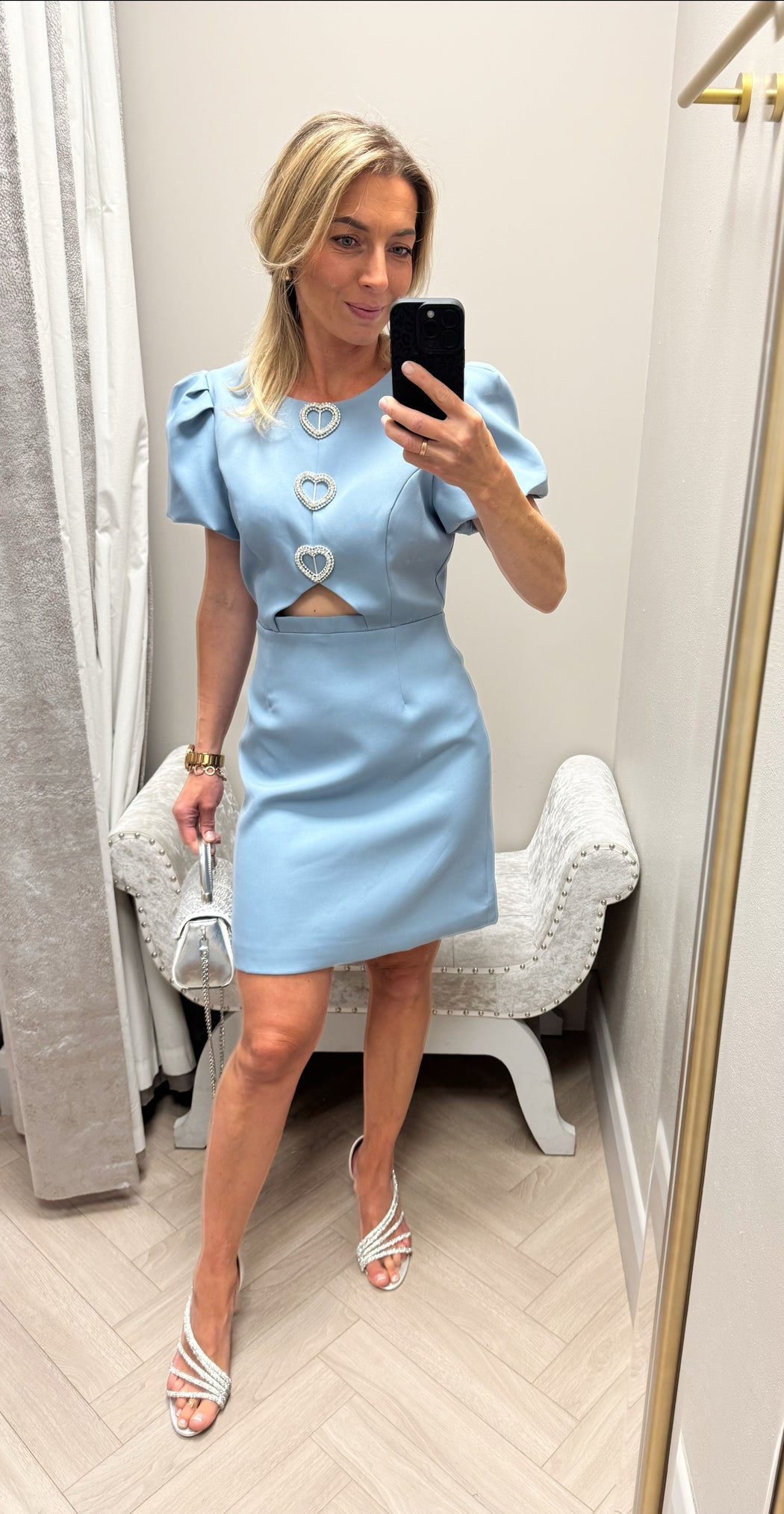 Cassie blue heart dress