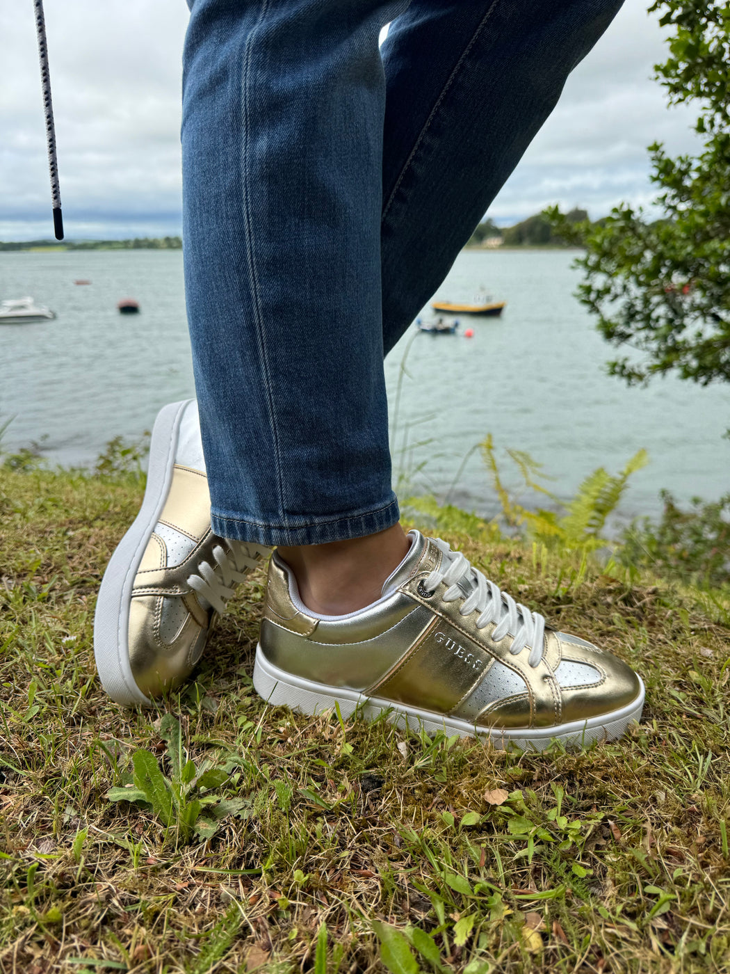 Guess gold sneakers fljr12lel12