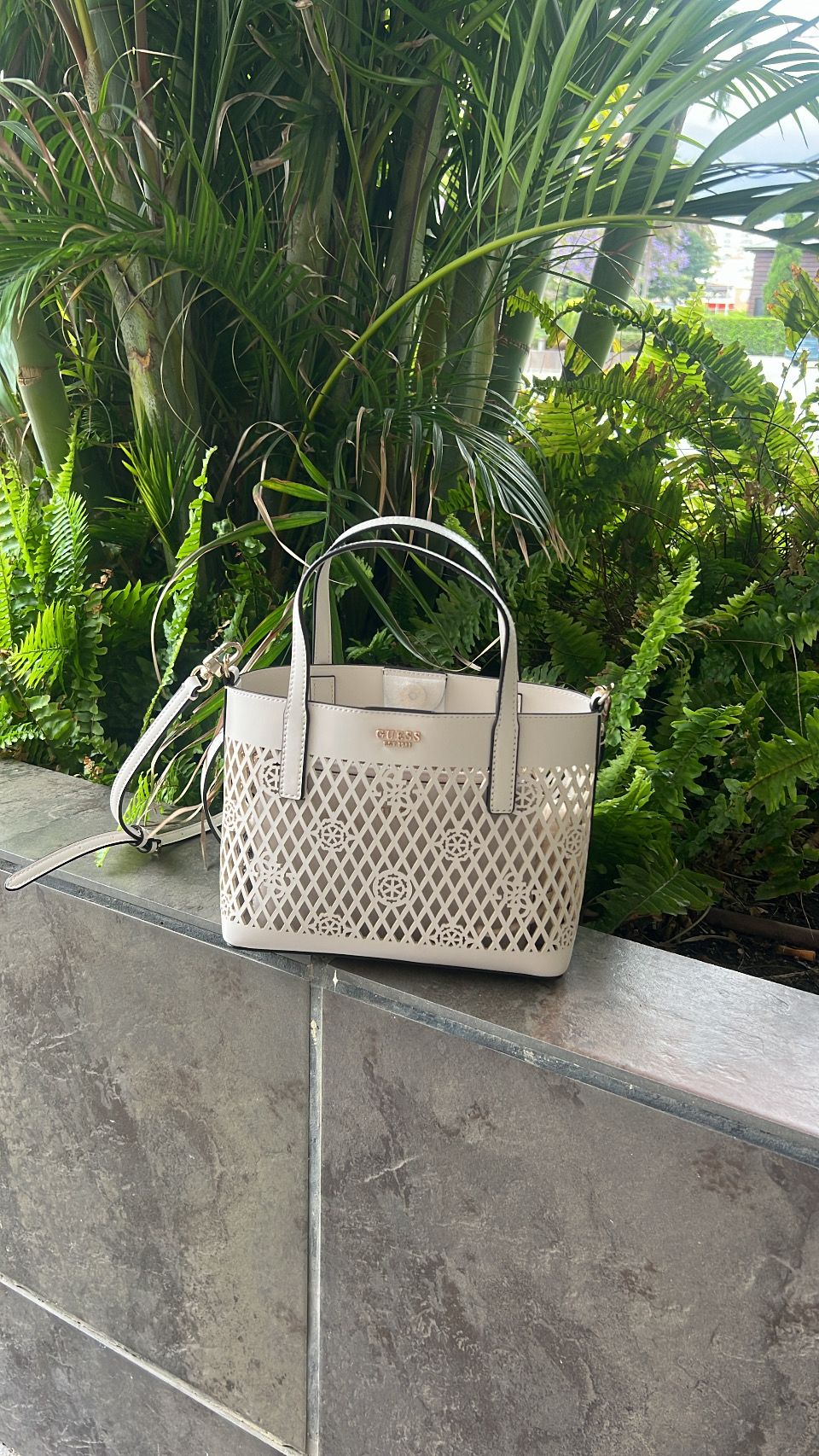 Guess LETTY MINI PG991175 off white 2in1 bag