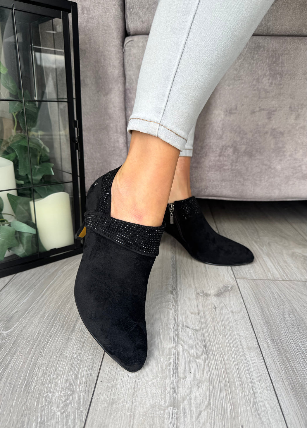 Blaina schwarz sparkle boot