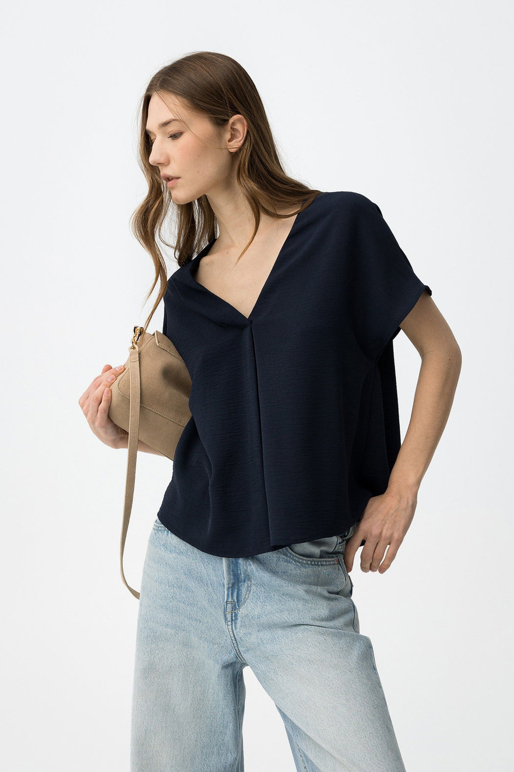 Maxine navy top