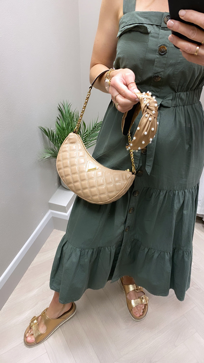 QA874812 beige giully shoulder bag