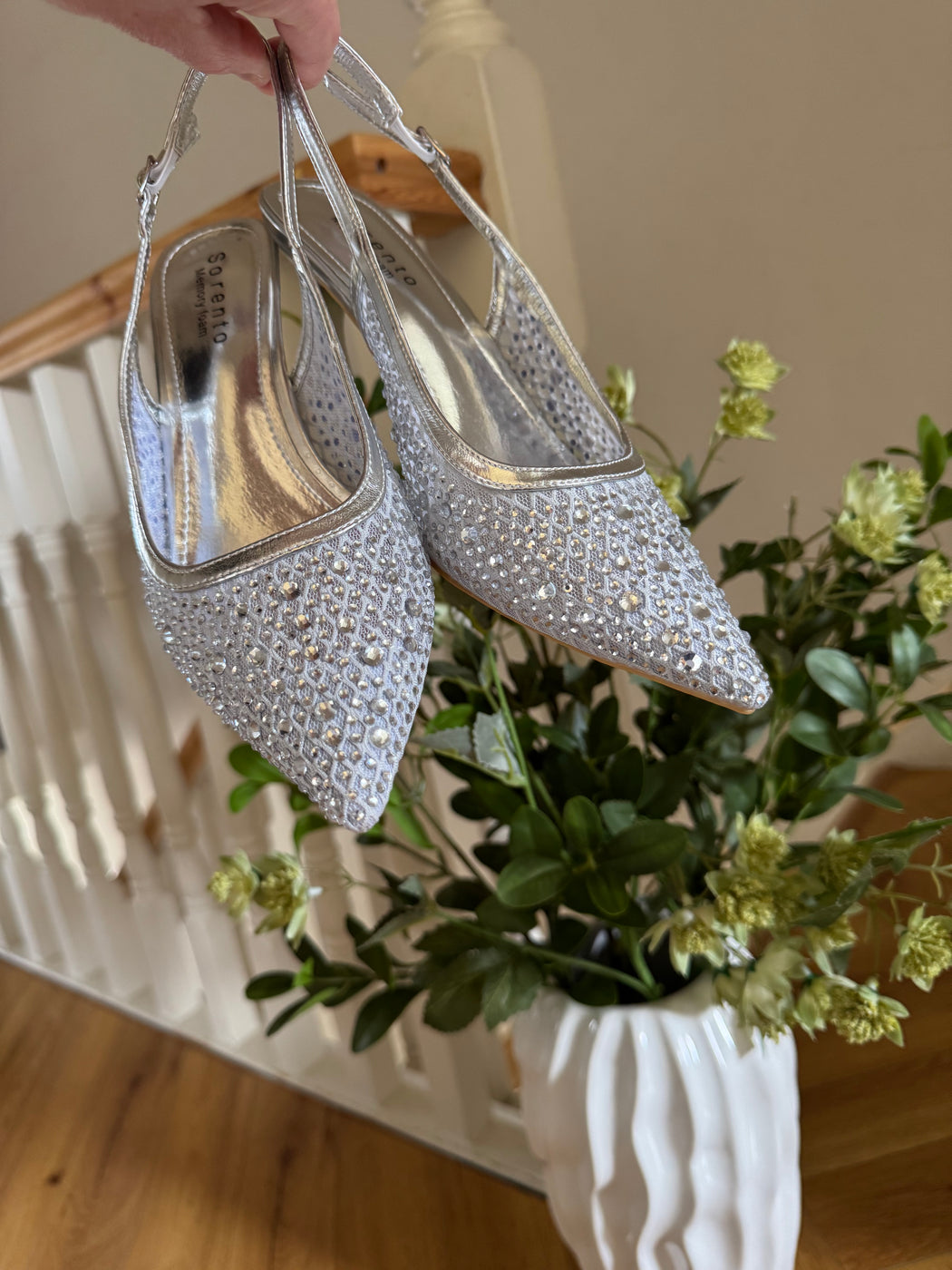 Warrenwood Silver Gem Sandals