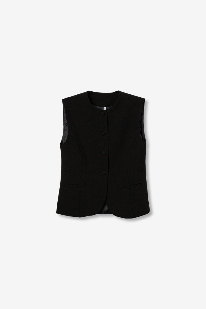 Pepper black waistcoat