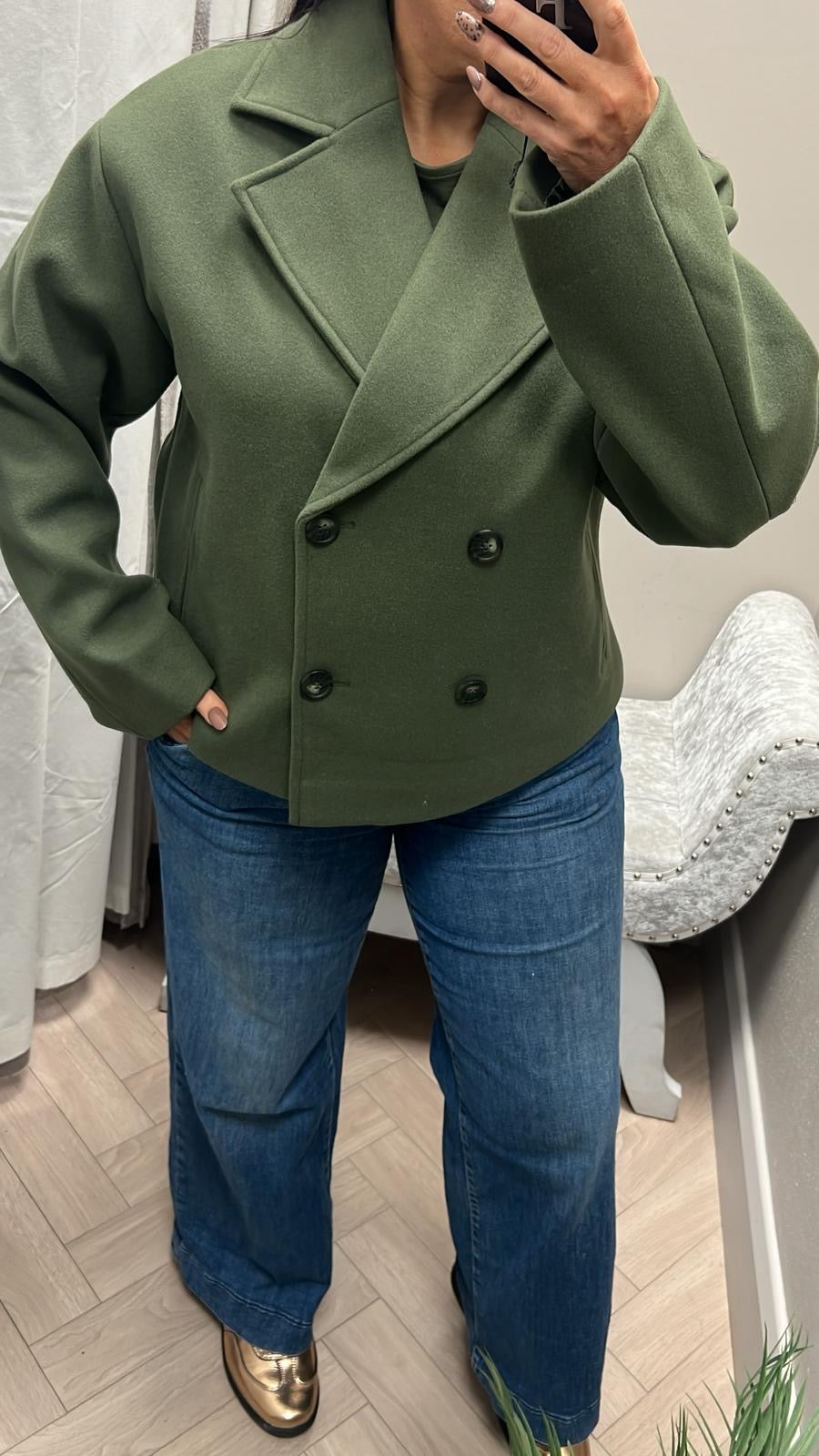 Navy green jacket