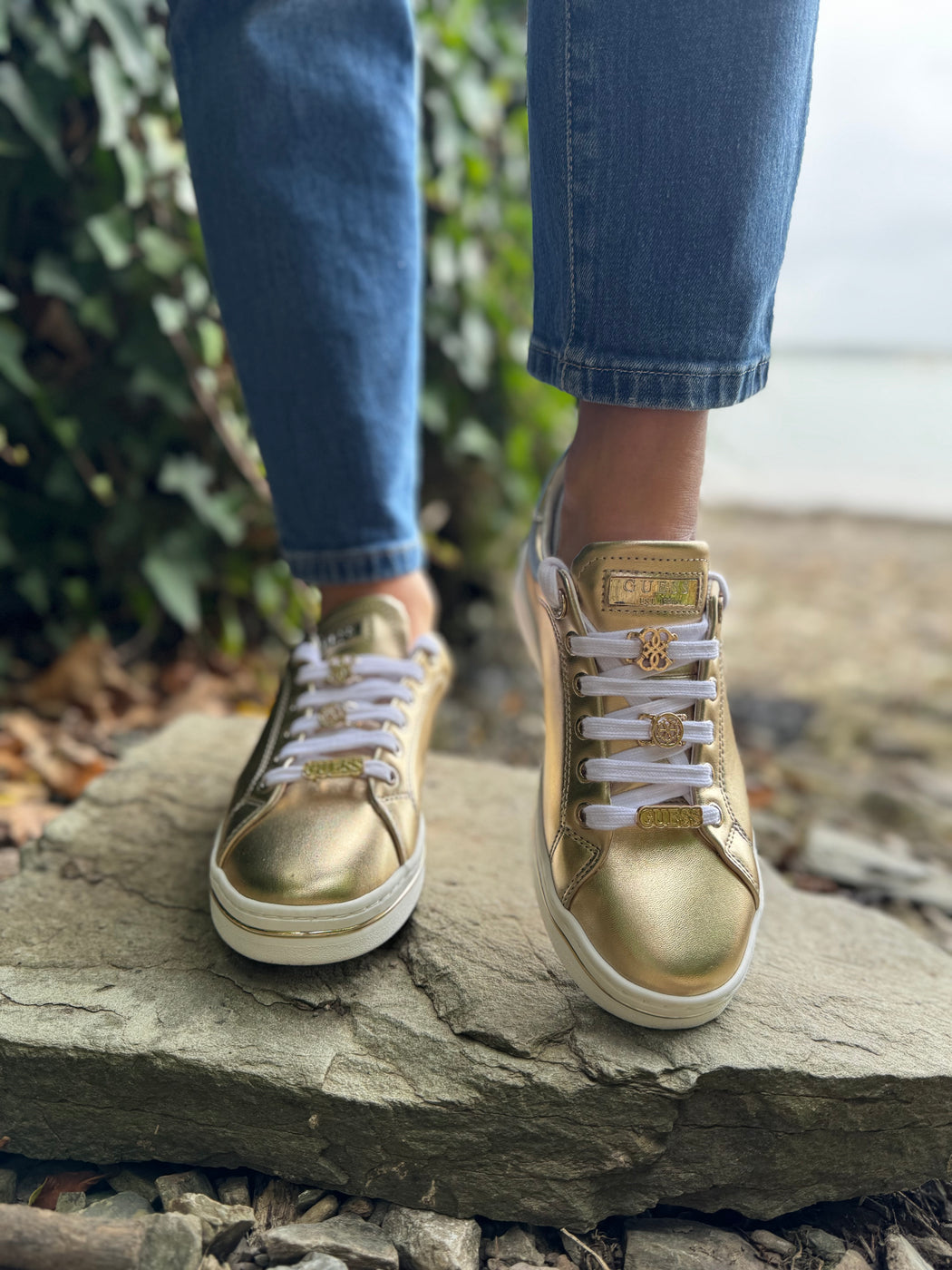 Guess gold sneaker FLTSS3LEL12