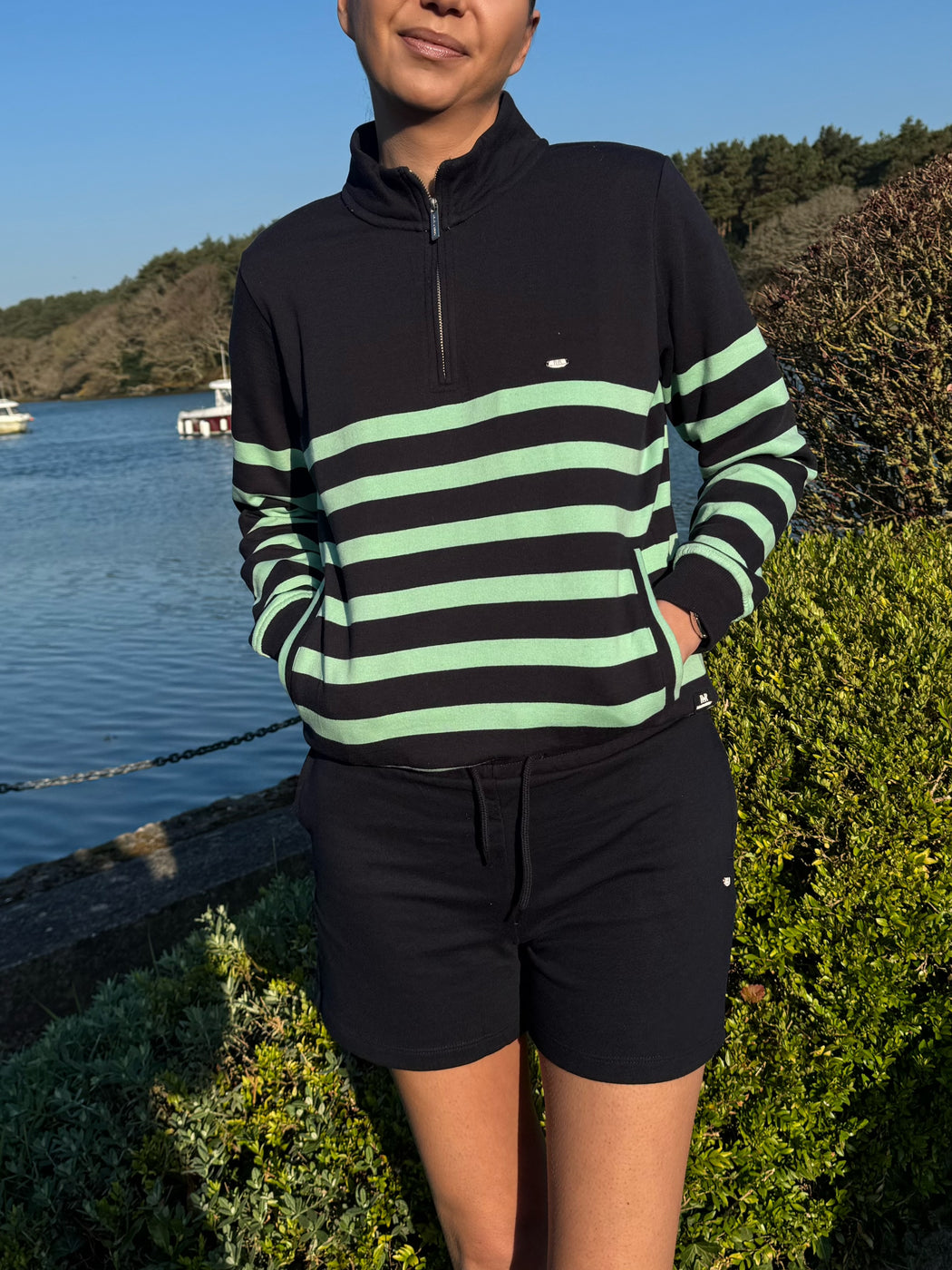 Lena Half Zip sweater