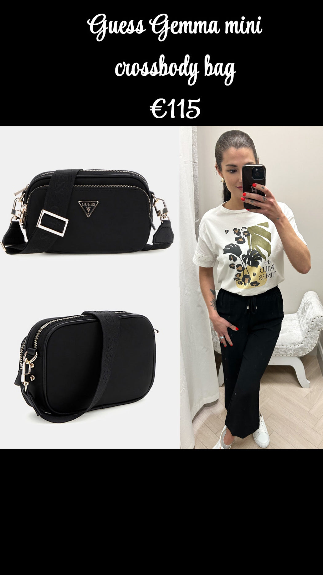 Guess Gemma mini crossbody bag EYG839572
