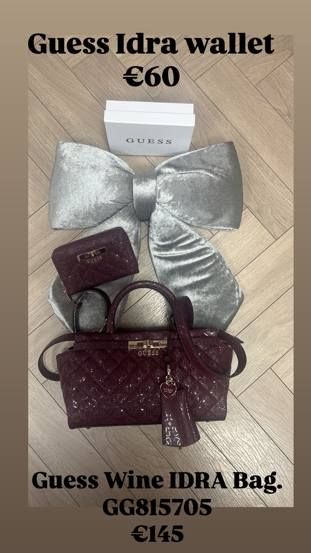 Guess Wine IDRA Bag. GG815705