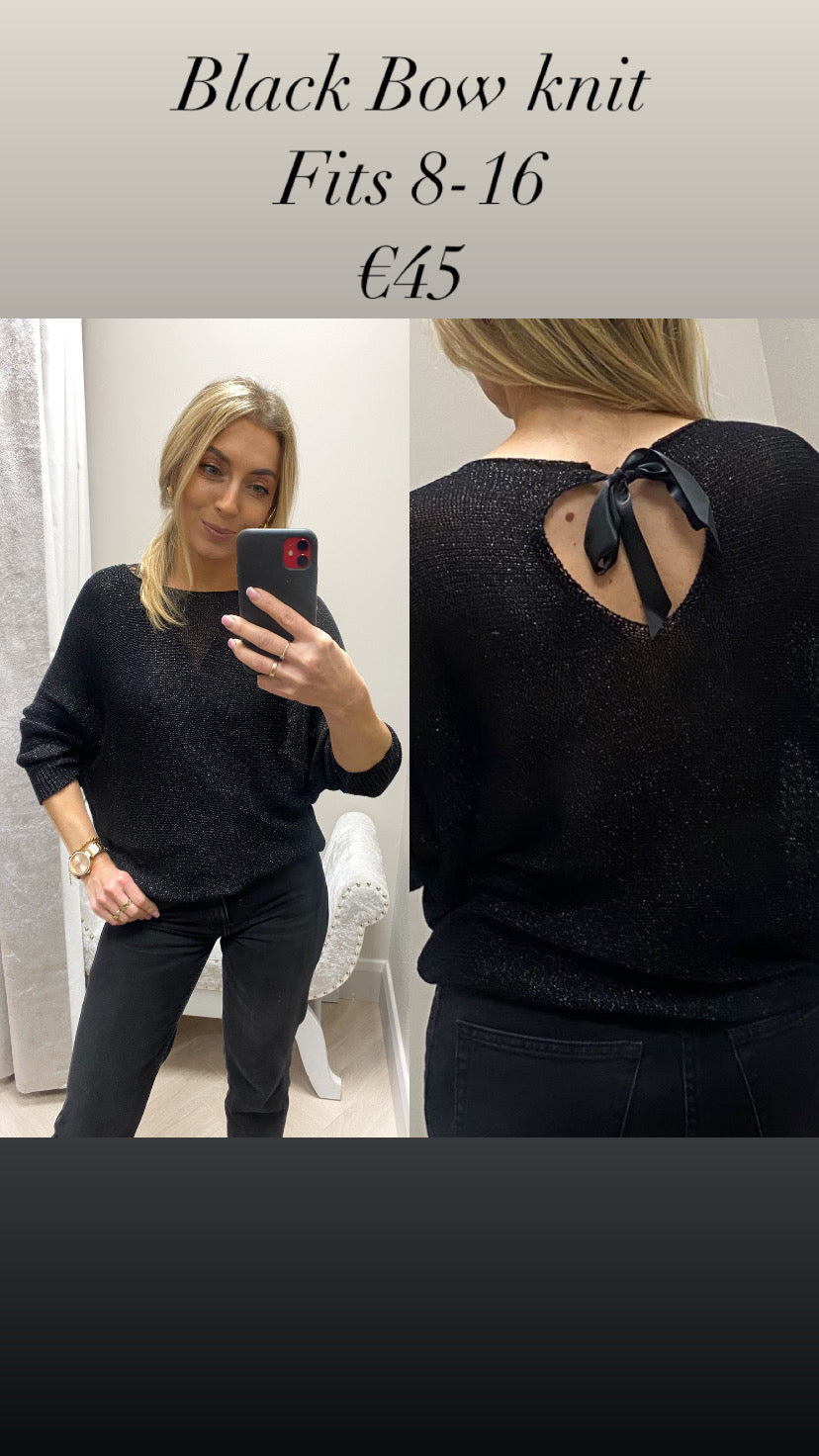 Black Bow knit
