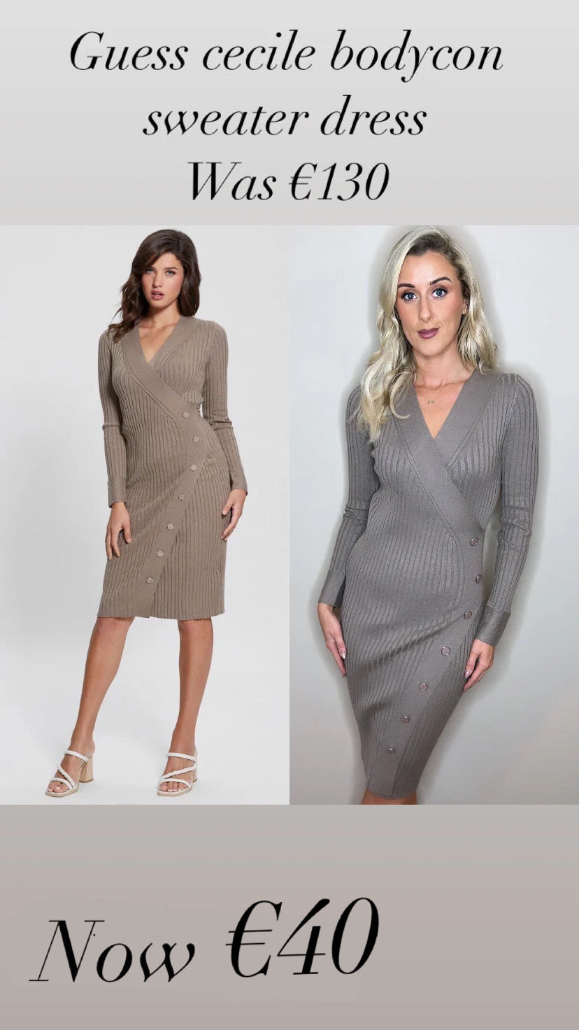 Guess cecile bodycon sweater dress