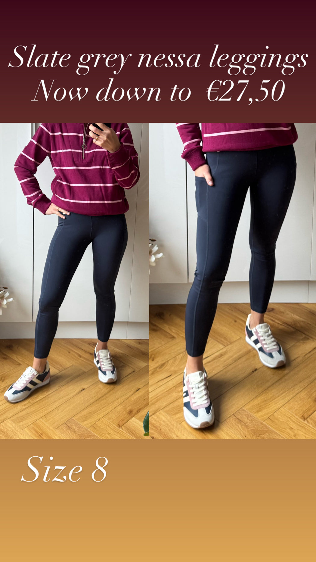 Slate grey nessa leggings