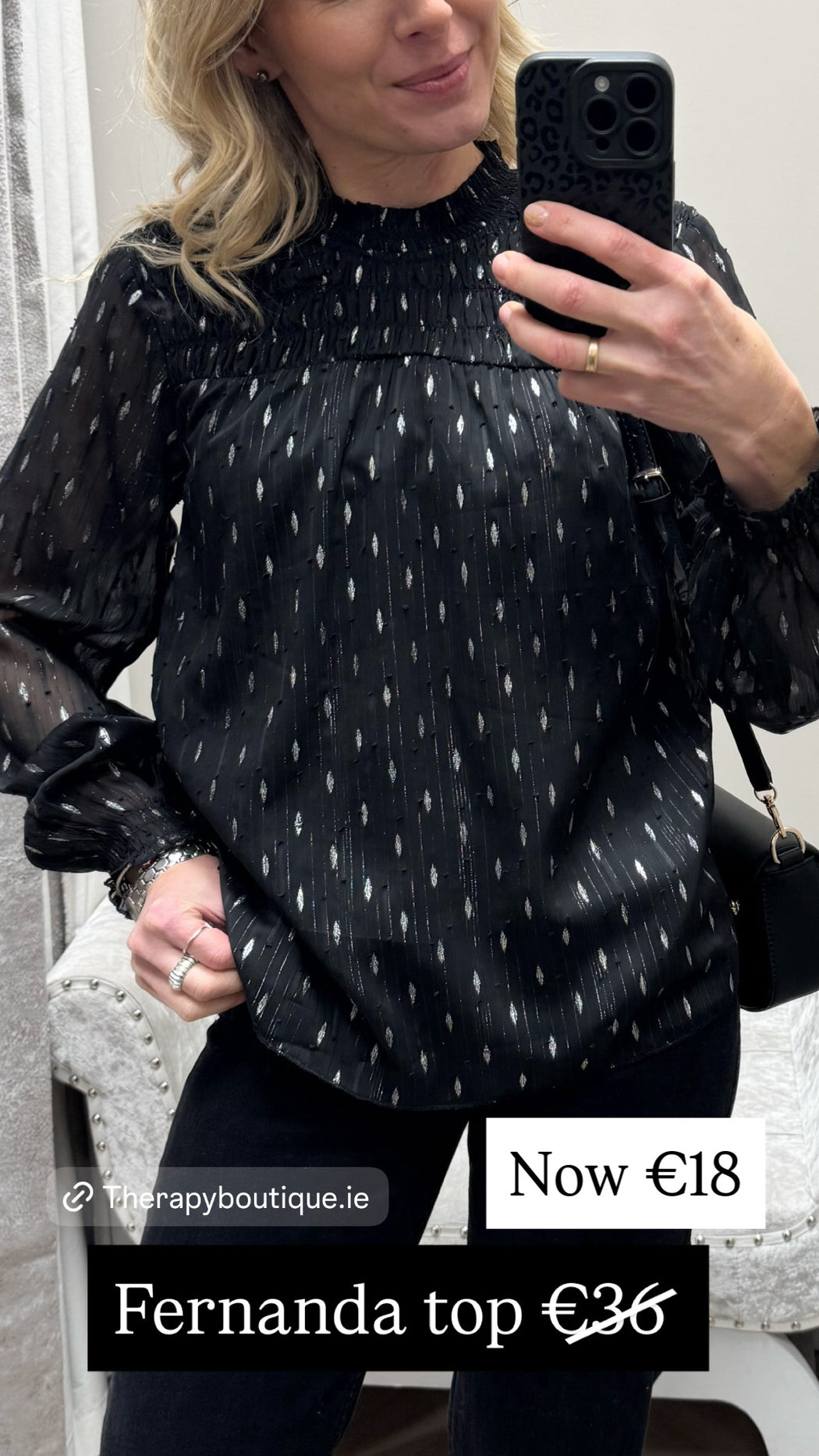 Fernanda black blouse