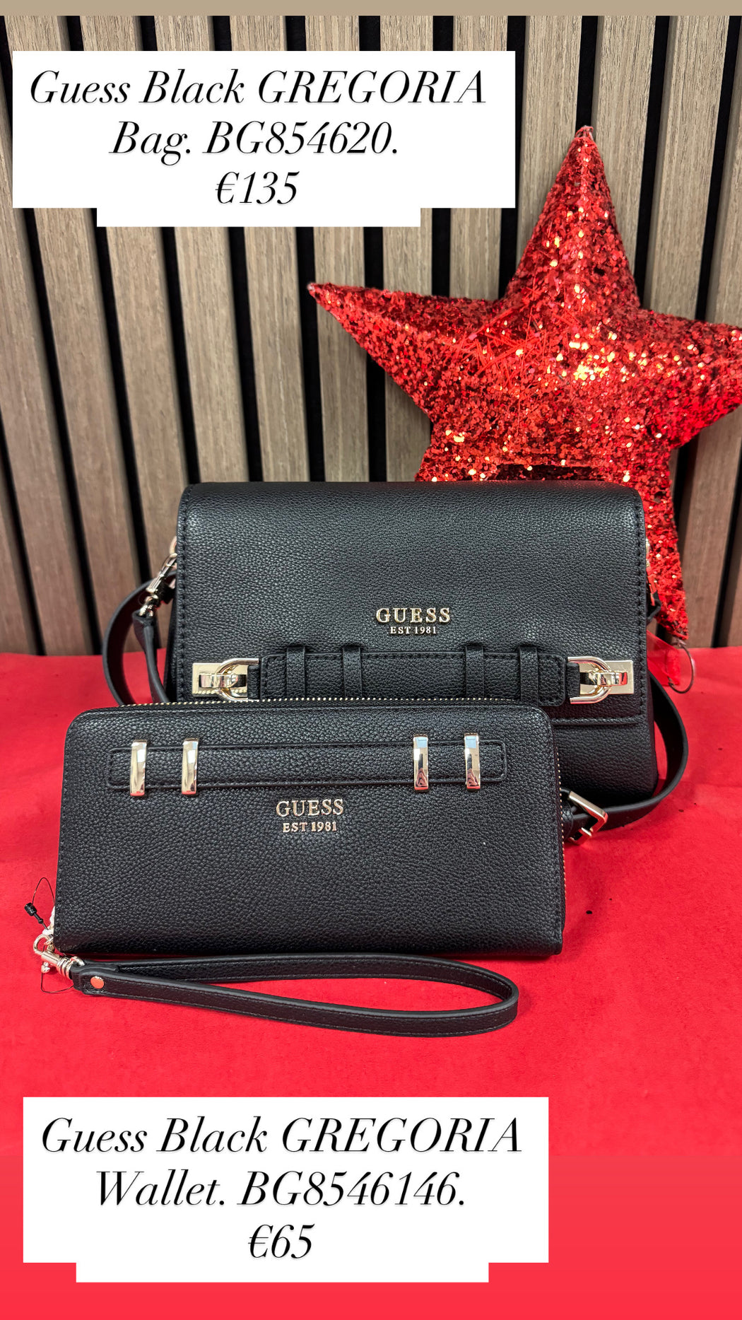 Guess Black GREGORIA Wallet. BG8546146.