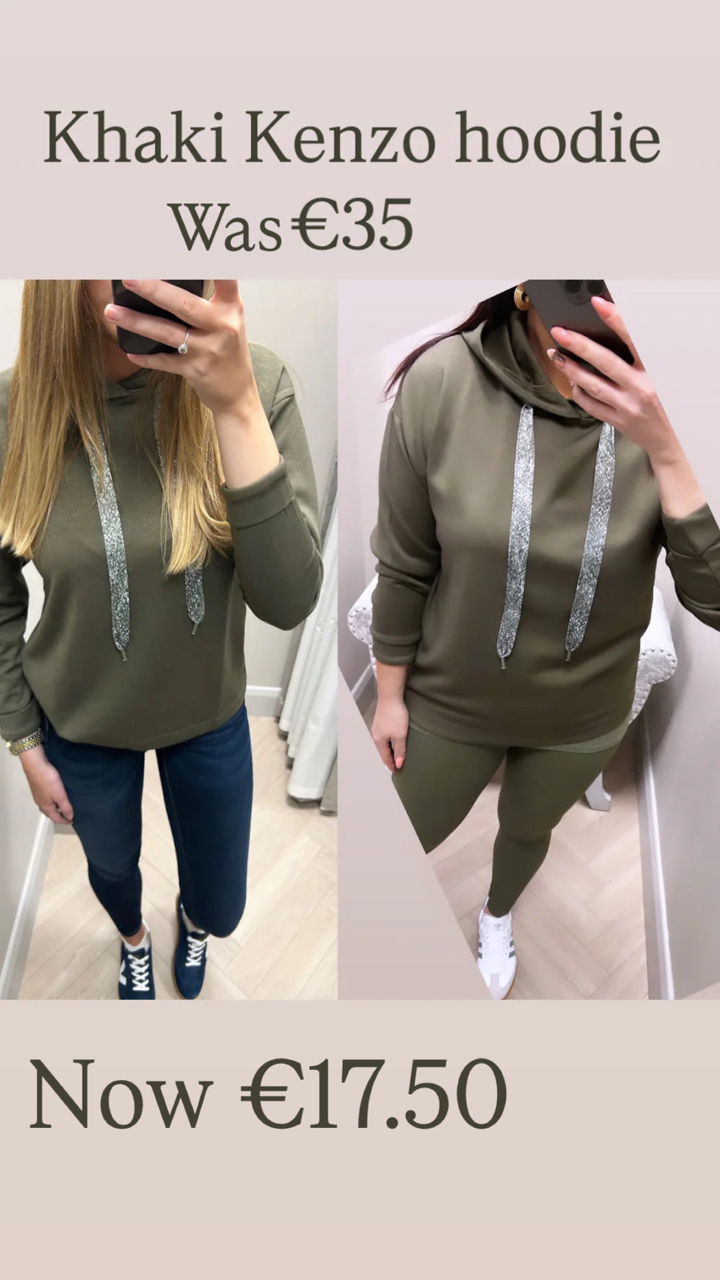Khaki Kenzo hoodie