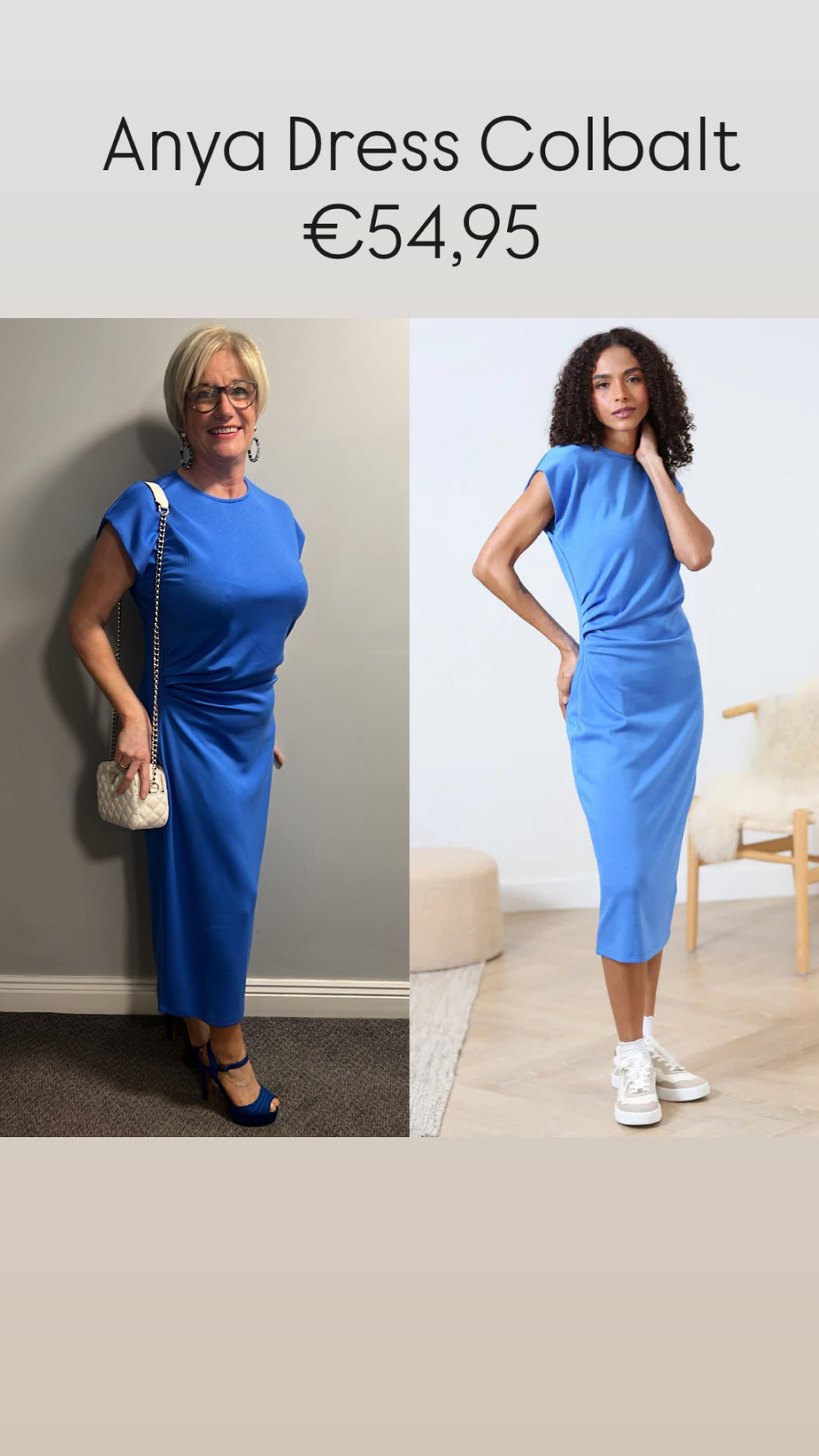 Anya Dress Colbalt