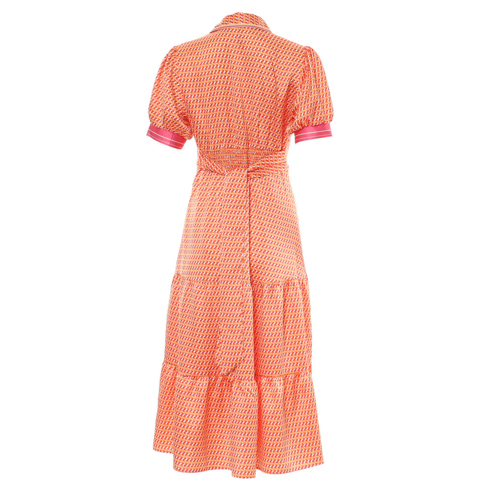 Orange  saylor dress