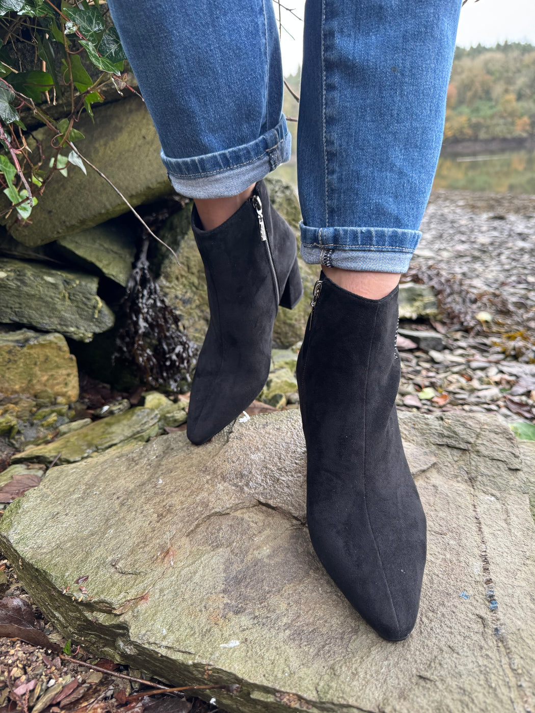 Catterton schwarz black ankle boots