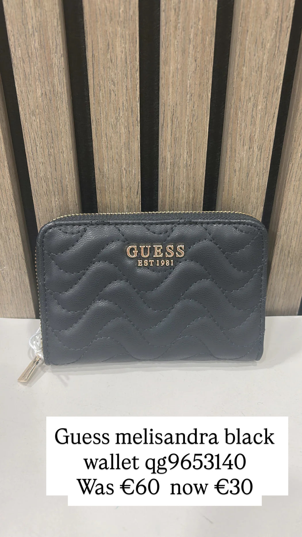 Guess melisandra  black wallet qg9653140