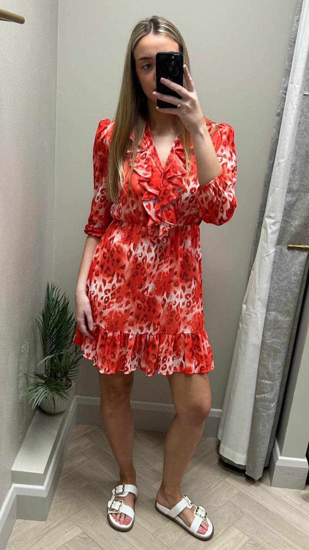 VICKY CORAL MINI DRESS