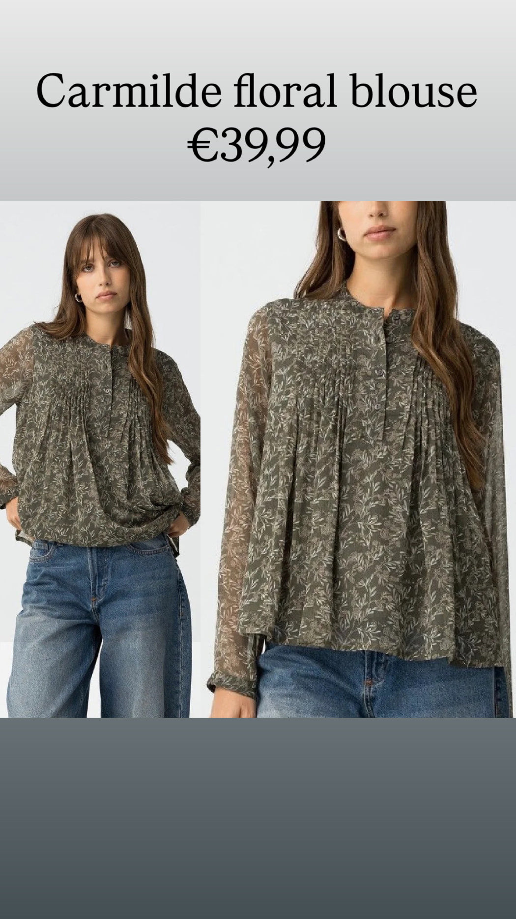 Carmilde floral blouse
