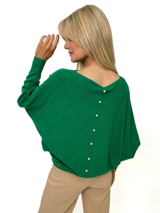 ELBA GREEN KNIT JUMPER