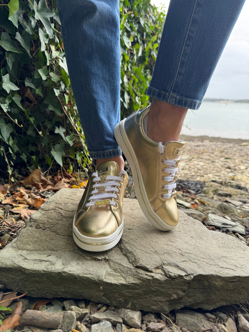 Guess gold sneaker FLTSS3LEL12