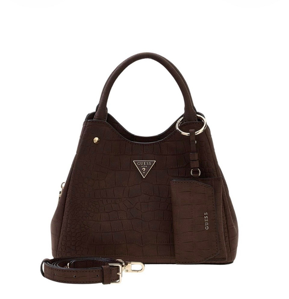 Guess Lorella Small Girlfriend Tote in Espresso cg230622